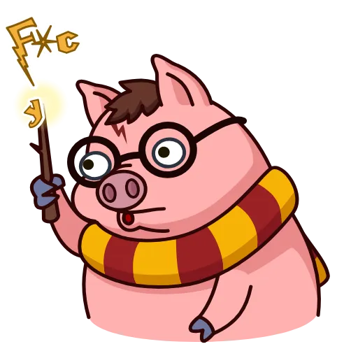 🖕 Стикер «Potter Pig» для Telegram