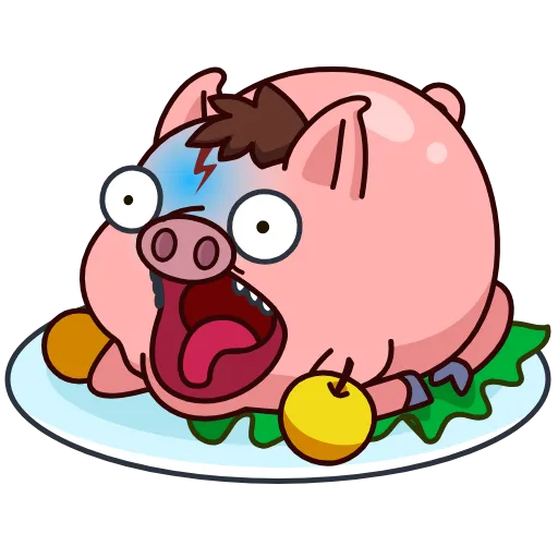 🍗 Эмодзи «Potter Pig» для Telegram