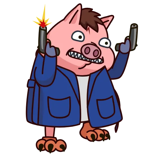 🔫 Эмодзи «Potter Pig» для Telegram