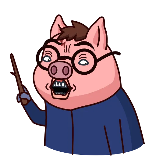 🐖 Эмодзи «Potter Pig» для Telegram