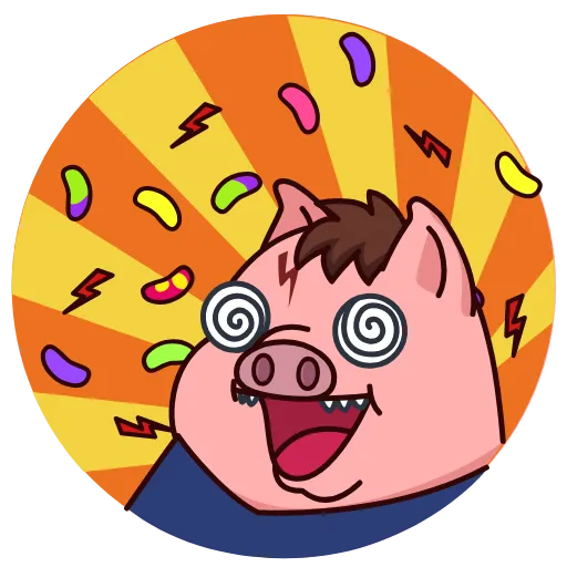 🍄 Эмодзи «Potter Pig» для Telegram