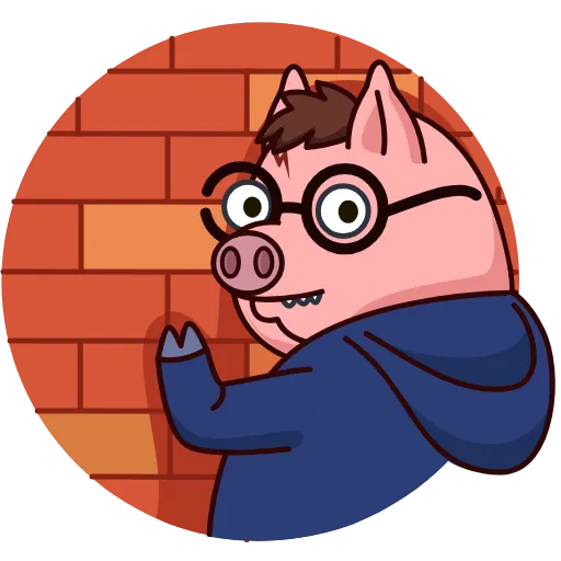 👋 Эмодзи «Potter Pig» для Telegram