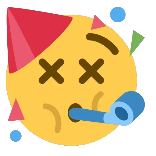 😵 Стикер «Праздник» для Telegram