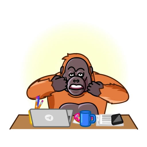 🦧 Стикер «Premium Stickers» для Telegram