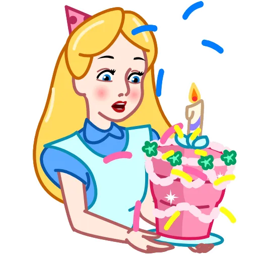 🎂 Эмодзи «Disney Princess» для Telegram