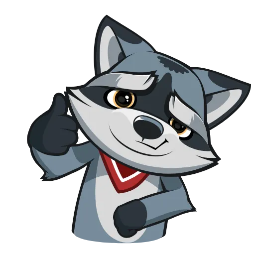 Эмодзи Серый Проха для Telegram — скачать