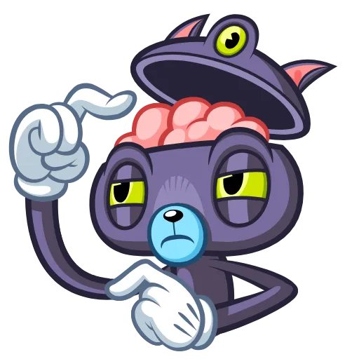 🤔 Эмодзи «Psy Cat» для Telegram