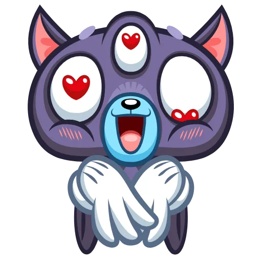 😍 Эмодзи «Psy Cat» для Telegram