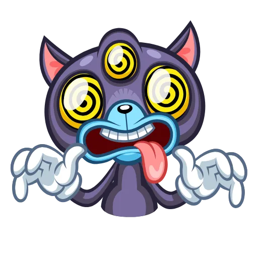 👻 Эмодзи «Psy Cat» для Telegram