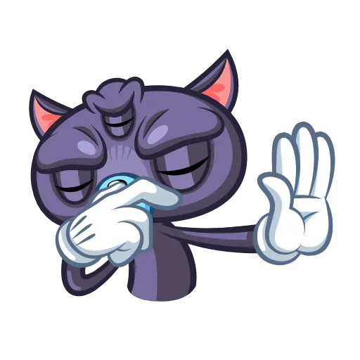 ✋ Эмодзи «Psy Cat» для Telegram