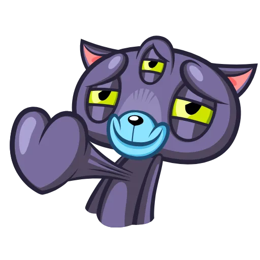 ❤️ Эмодзи «Psy Cat» для Telegram