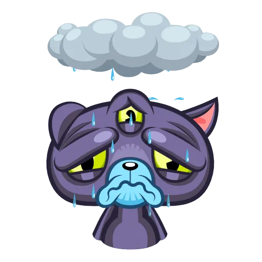 ☔️ Эмодзи «Psy Cat» для Telegram