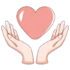 💖 Эмодзи «Любовь - розовые иконки на тему» для Telegram