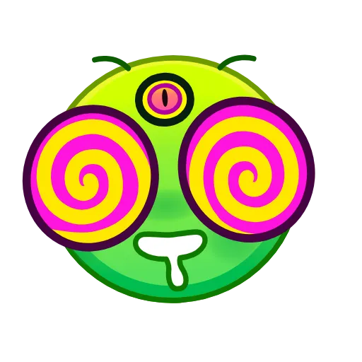 😵‍💫 Стикер «Psychopath Emoji» для Telegram