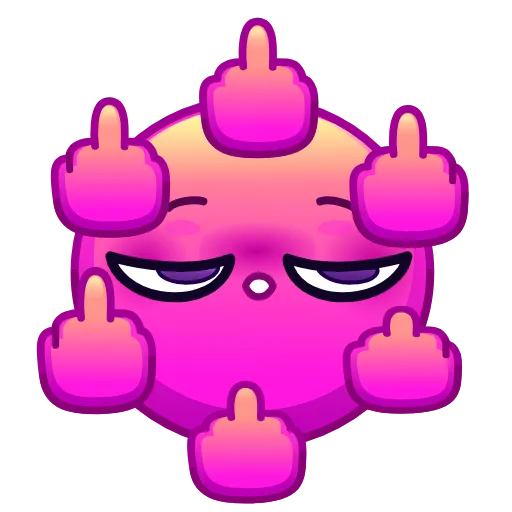 🖕 Стикер «Psychopath Emoji» для Telegram