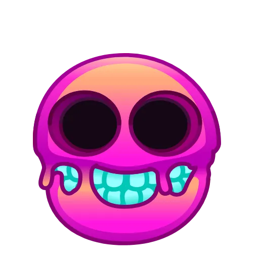 💀 Стикер «Psychopath Emoji» для Telegram