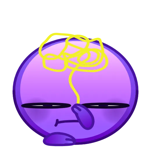 🤔 Стикер «Psychopath Emoji» для Telegram