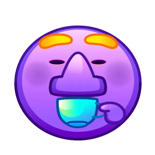 ☕️ Стикер «Psychopath Emoji» для Telegram