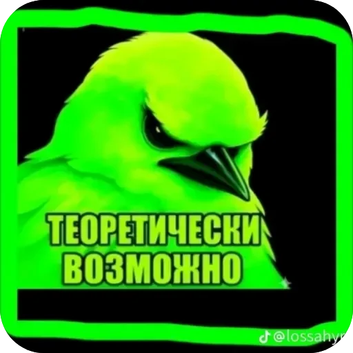 🖼 Стикер «Вряд-ли птица» для Telegram