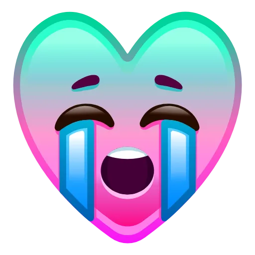 😭 Эмодзи «Hearts Anim #emoji #cute #status» для Telegram
