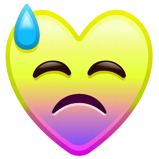😓 Эмодзи «Hearts Anim #emoji #cute #status» для Telegram