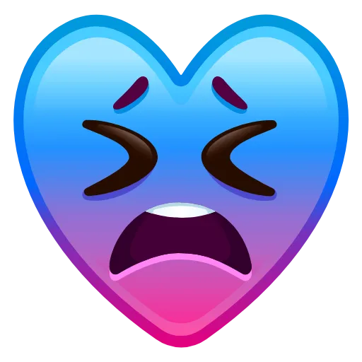 😫 Эмодзи «Hearts Anim #emoji #cute #status» для Telegram