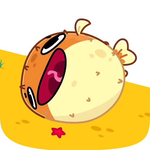Эмодзи Puffer Fish для Telegram — скачать