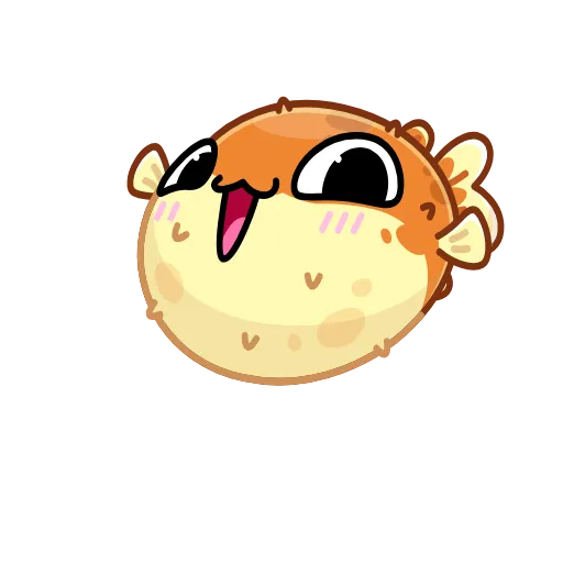 ❤️ Эмодзи «Puffer Fish» для Telegram
