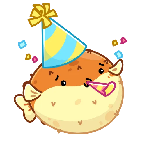 🥳 Эмодзи «Puffer Fish» для Telegram