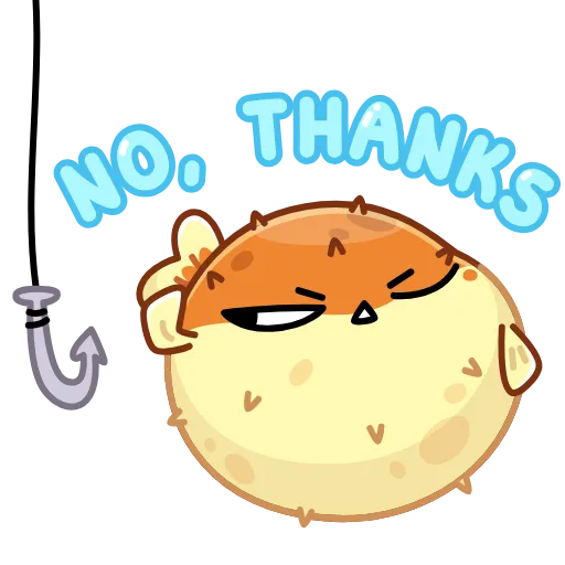 🙅‍♂️ Эмодзи «Puffer Fish» для Telegram