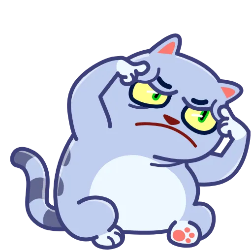🤔 Эмодзи «Puffy Cat» для Telegram