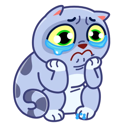 😢 Эмодзи «Puffy Cat» для Telegram