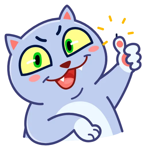 👍 Эмодзи «Puffy Cat» для Telegram