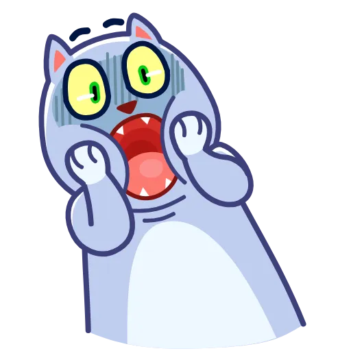 😨 Эмодзи «Puffy Cat» для Telegram
