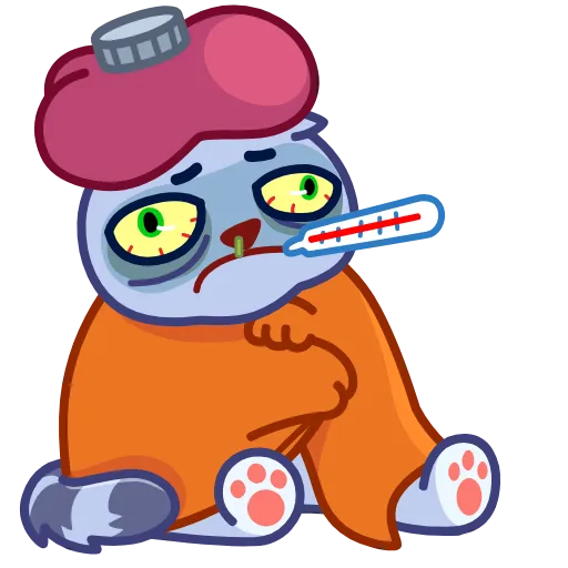 🤒 Эмодзи «Puffy Cat» для Telegram