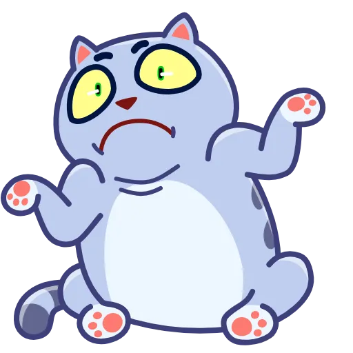 🤷 Эмодзи «Puffy Cat» для Telegram