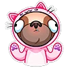 🐈 Эмодзи «Мопс Валера» для Telegram