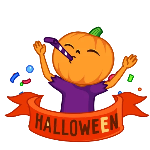 🎉 Стикер «Pumpkin Man» для Telegram