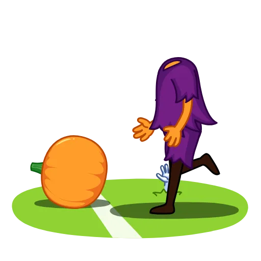 ⛹️‍♂️ Стикер «Pumpkin Man» для Telegram