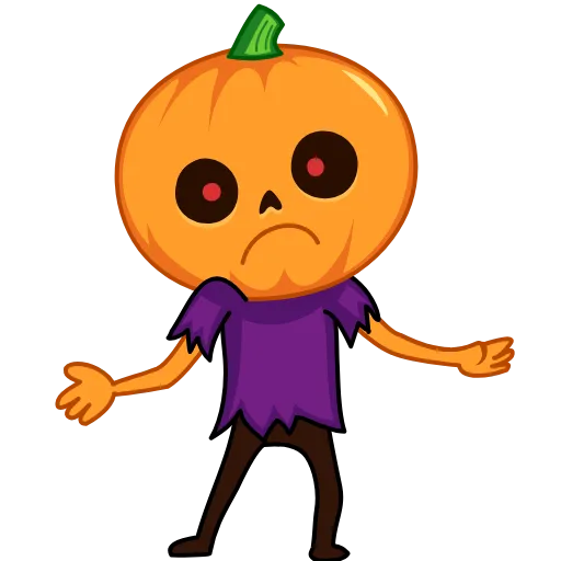 🤷 Стикер «Pumpkin Man» для Telegram