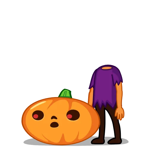 😨 Стикер «Pumpkin Man» для Telegram