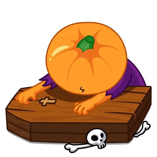 😵‍💫 Стикер «Pumpkin Man» для Telegram