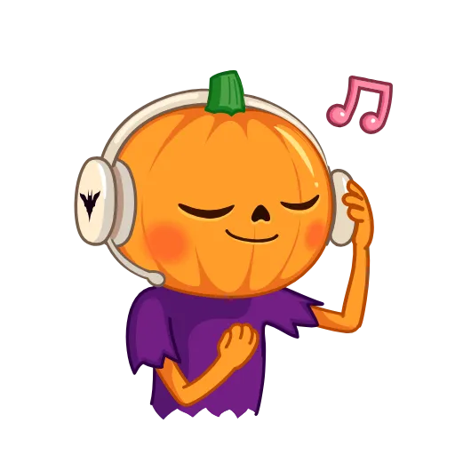 🎧 Стикер «Pumpkin Man» для Telegram