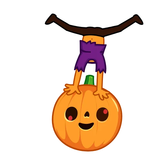 🙃 Стикер «Pumpkin Man» для Telegram