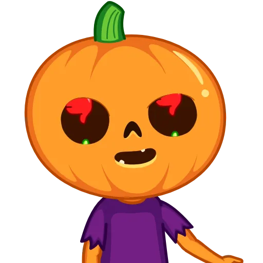 👍 Стикер «Pumpkin Man» для Telegram