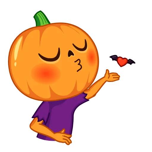 😘 Стикер «Pumpkin Man» для Telegram