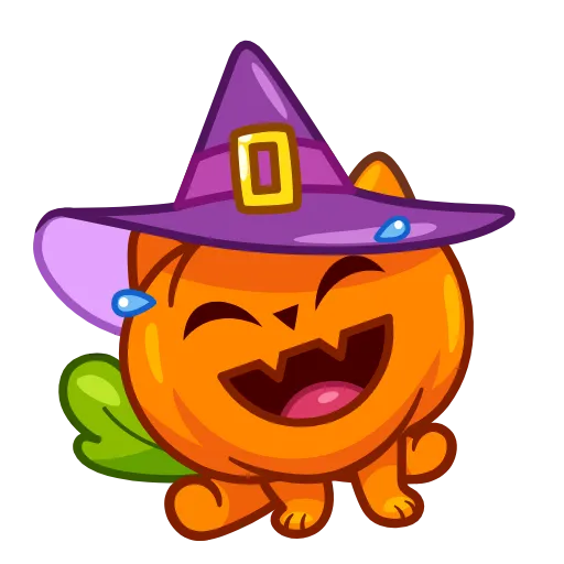 Эмодзи Pumpkin Cat для Telegram — скачать