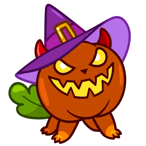 😈 Эмодзи «Pumpkin Cat» для Telegram