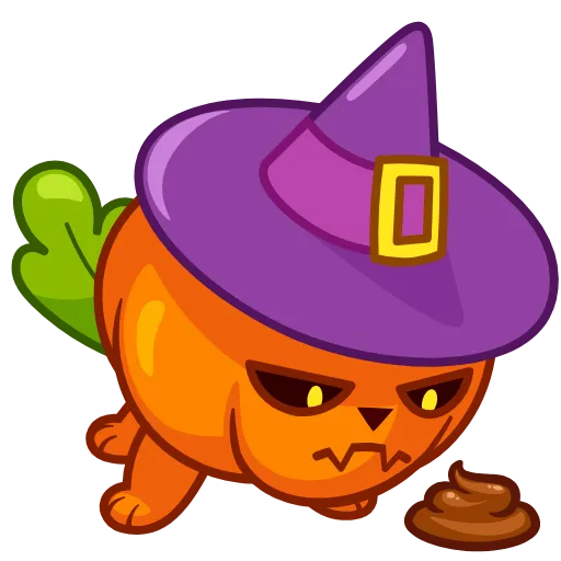 💩 Эмодзи «Pumpkin Cat» для Telegram