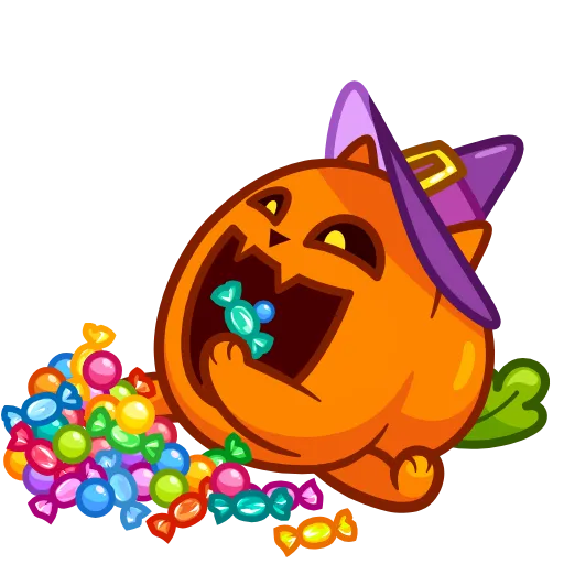 🍬 Эмодзи «Pumpkin Cat» для Telegram